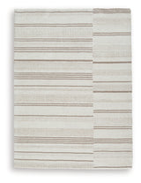 Gadence Ivory/Tan Medium Rug from Ashley Furniture - Luna Furniture