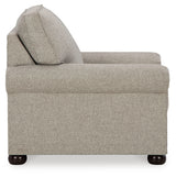 Gaelon Chair and Ottoman in Dune from Ashley Furniture - Luna Furniture