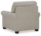 Gaelon Chair and Ottoman in Dune from Ashley Furniture - Luna Furniture