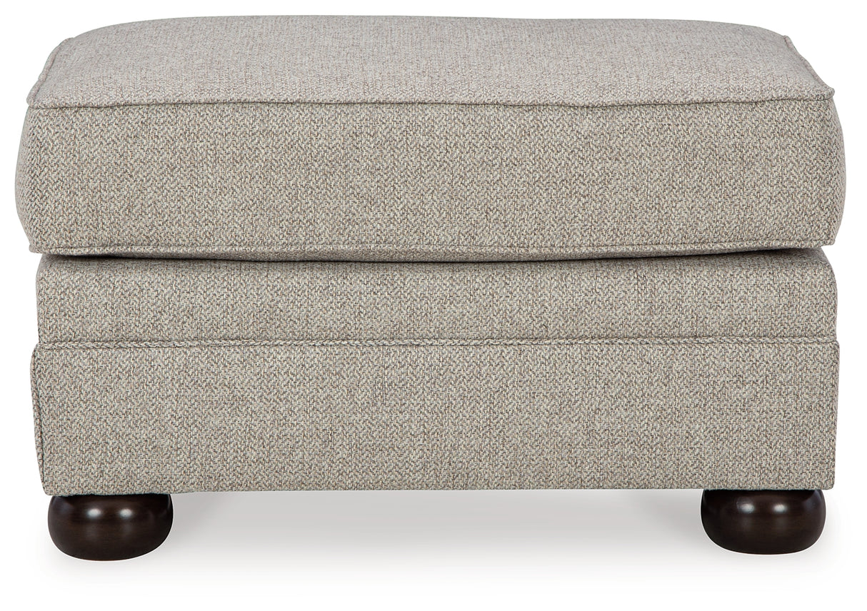 Gaelon Chair and Ottoman in Dune from Ashley Furniture - Luna Furniture