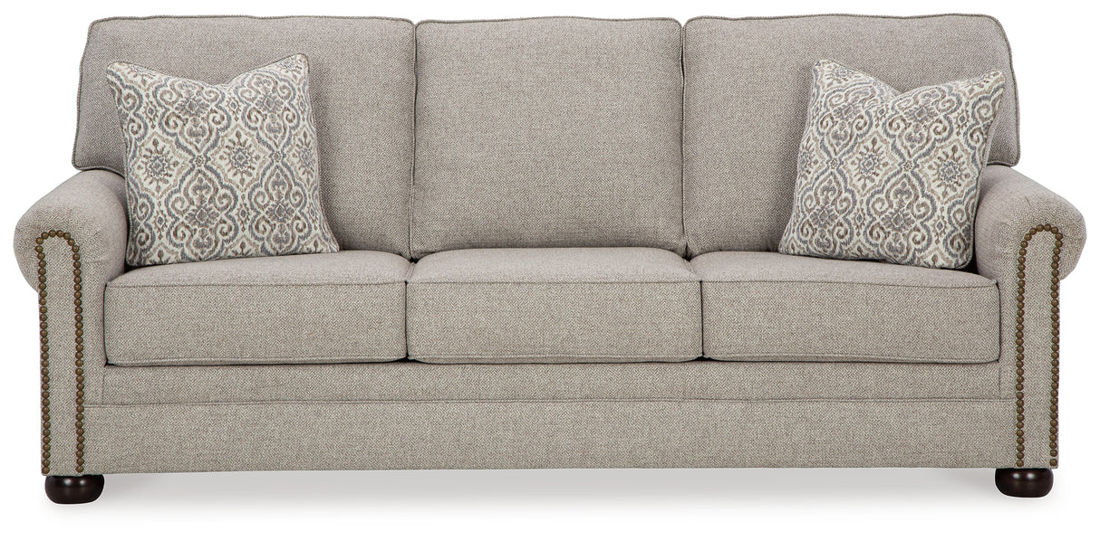 Gaelon Sofa, Loveseat, Chair and Ottoman in Dune from Ashley Furniture - Luna Furniture