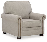 Gaelon Sofa, Loveseat, Chair and Ottoman in Dune from Ashley Furniture - Luna Furniture