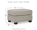 Gaelon Sofa, Loveseat, Chair and Ottoman in Dune from Ashley Furniture - Luna Furniture