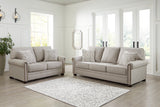 Gaelon Sofa, Loveseat, Chair and Ottoman in Dune from Ashley Furniture - Luna Furniture