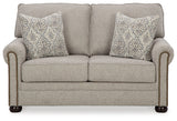 Gaelon Sofa, Loveseat, Chair and Ottoman in Dune from Ashley Furniture - Luna Furniture