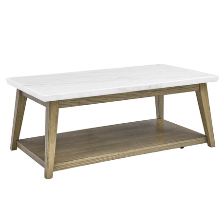 Vida White Marble Top 3-Piece Table Set from Steve Silver - Luna Furniture
