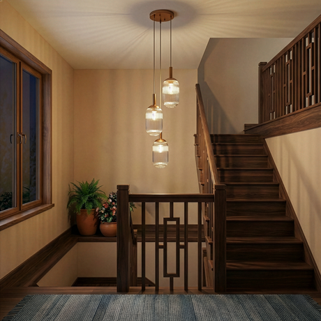 Gala Pendant Lamp - Bronze and Clear from Ashcroft Furniture - Luna Furniture