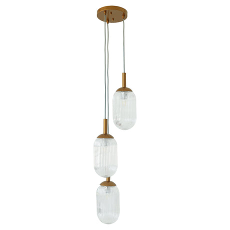 Gala Pendant Lamp - Bronze and Clear from Ashcroft Furniture - Luna Furniture