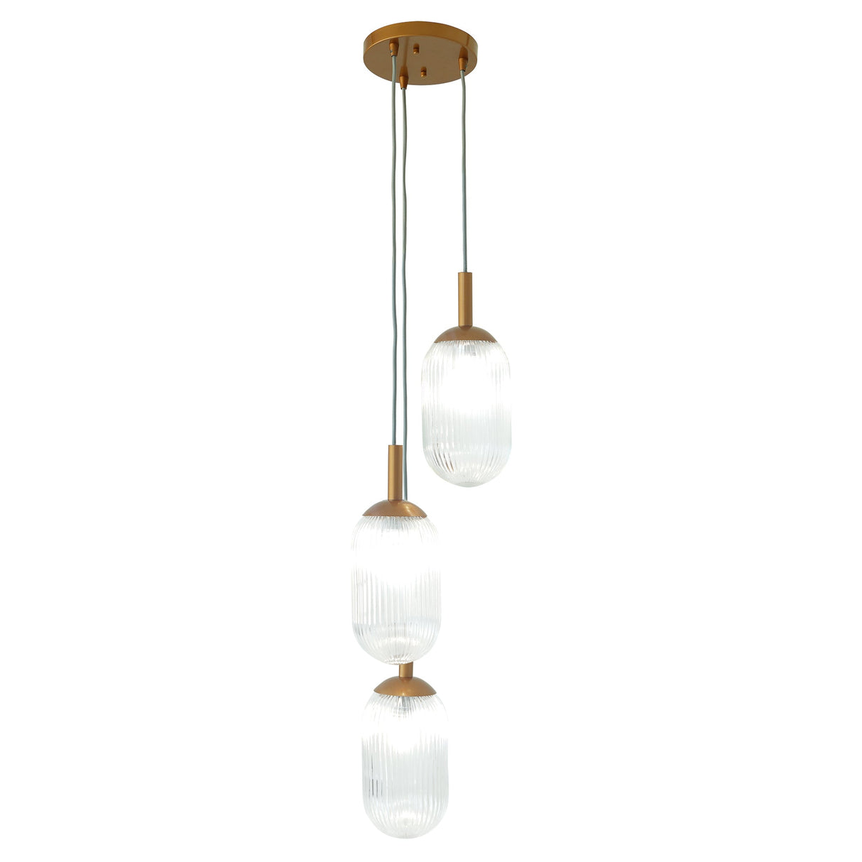 Gala Pendant Lamp - Bronze and Clear from Ashcroft Furniture - Luna Furniture