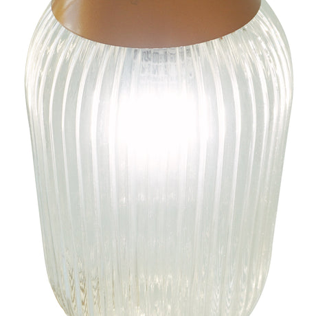 Gala Pendant Lamp - Bronze and Clear from Ashcroft Furniture - Luna Furniture