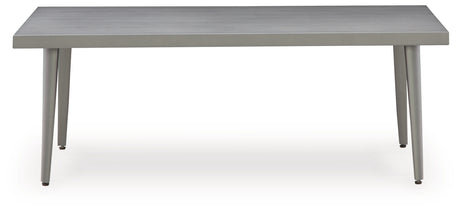 Gali Gray/Blue Outdoor Sofa/Chairs/Table Set (Set of 4) from Ashley - Luna Furniture