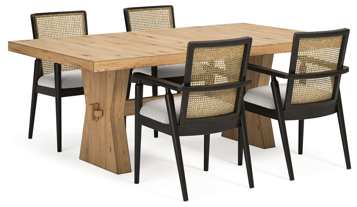 Galliden Dining Table and 4 Chairs from Ashley - Luna Furniture