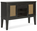 Galliden Dining Table and 4 Chairs with Storage in Light Brown from Ashley - Luna Furniture