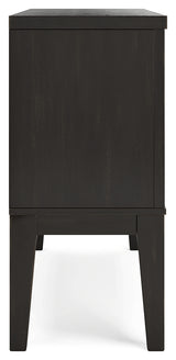 Galliden Dining Table and 8 Chairs with Storage in Light Brown from Ashley - Luna Furniture