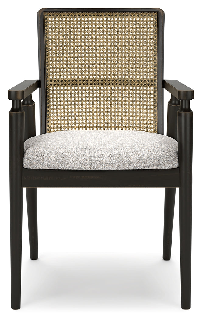 Galliden Dining Table and 8 Chairs with Storage in Light Brown from Ashley - Luna Furniture