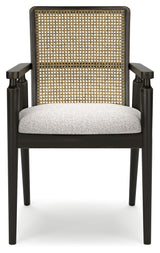 Galliden Dining Table and 8 Chairs with Storage in Light Brown from Ashley - Luna Furniture