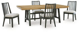 Galliden Extension Dining Table and 4 Chairs from Ashley - Luna Furniture