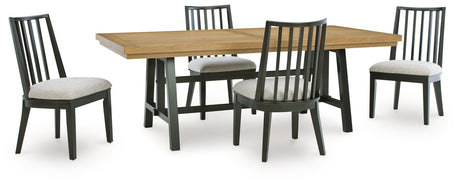Galliden Extension Dining Table and 4 Chairs from Ashley - Luna Furniture