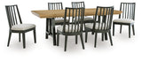 Galliden Extension Dining Table and 6 Chairs from Ashley - Luna Furniture