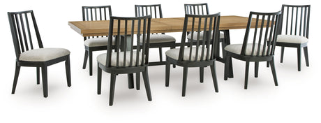 Galliden Extension Dining Table and 8 Chairs from Ashley - Luna Furniture