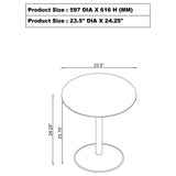 Ganso Black 2-Piece Round Glass Top Coffee and End Table Set from Coaster - Luna Furniture