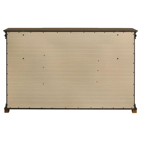 Garland Brown Cherry 11-Drawer Bedroom Dresser from Coaster - Luna Furniture