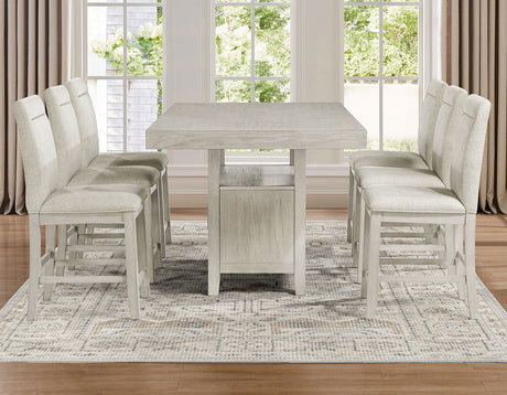 Garland 24″ Counter Chair, Greige Finish from Steve Silver - Luna Furniture