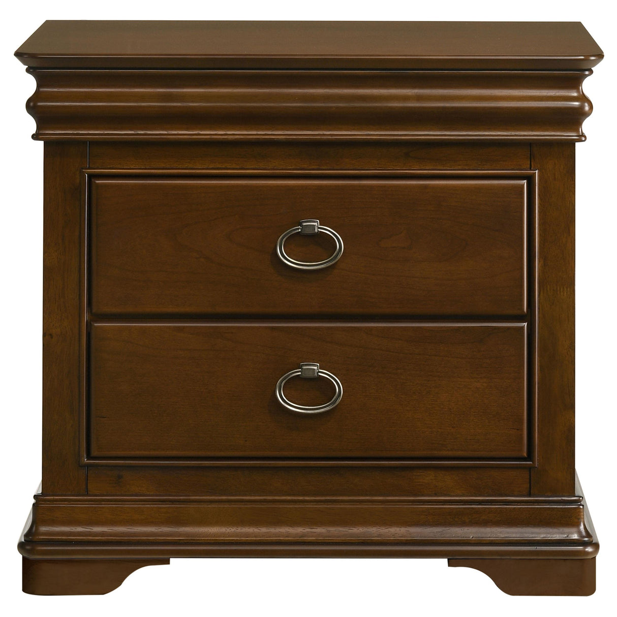 Garland Brown Cherry 3-Drawer Nightstand from Coaster - Luna Furniture