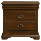 Garland Brown Cherry 3-Drawer Nightstand from Coaster - Luna Furniture