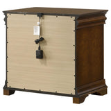 Garland Brown Cherry 3-Drawer Nightstand from Coaster - Luna Furniture