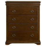 Garland Brown Cherry 4-Drawer Bedroom Chest from Coaster - Luna Furniture