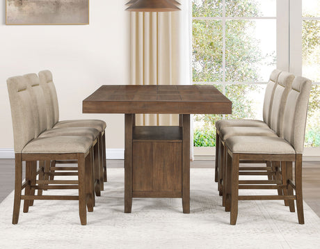 Garland Distressed Toffee Counter Height Dining Set from Steve Silver - Luna Furniture
