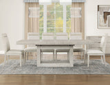 Garland 5-Piece Dining Set, Distressed Greige Finish from Steve Silver - Luna Furniture