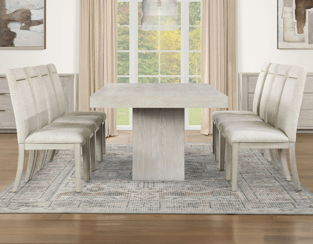 Garland 5-Piece Dining Set, Distressed Greige Finish from Steve Silver - Luna Furniture