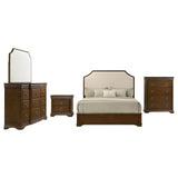 Garland Brown Cherry 5-Piece Eastern King Bedroom Set from Coaster - Luna Furniture