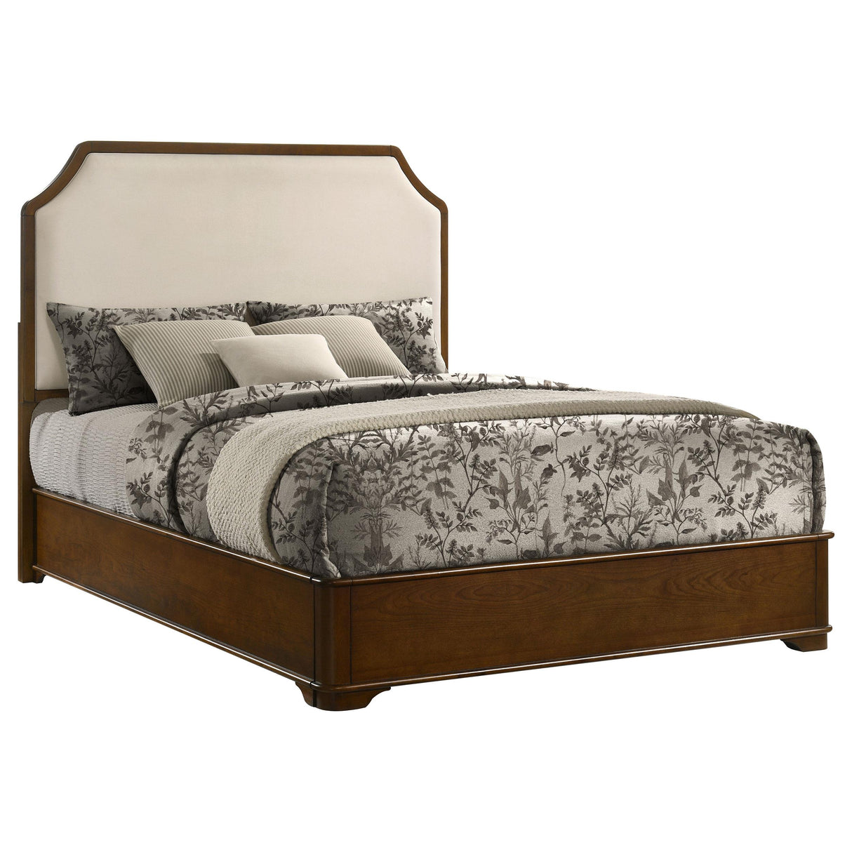 Garland Cream and Brown Cherry 58-inch Eastern King Panel Bed from Coaster - Luna Furniture