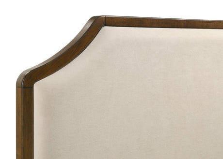 Garland Cream and Brown Cherry 58-inch Eastern King Panel Bed from Coaster - Luna Furniture