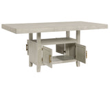 Garland 60-80″ Counter Table with 20″ Leaf, Greige Finish from Steve Silver - Luna Furniture