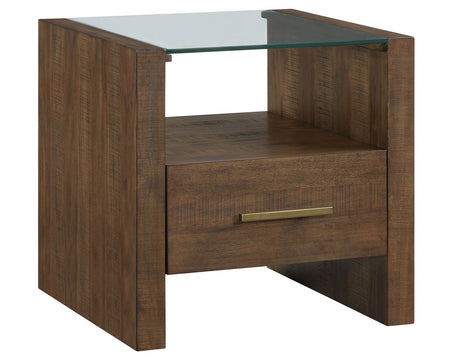 Garland Glass Top End Table from Steve Silver - Luna Furniture