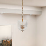 Garnet Pendant Lamp - Coarse Gold + Clear Glass from Ashcroft Furniture - Luna Furniture
