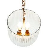 Garnet Pendant Lamp - Coarse Gold + Clear Glass from Ashcroft Furniture - Luna Furniture