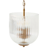 Garnet Pendant Lamp - Coarse Gold + Clear Glass from Ashcroft Furniture - Luna Furniture
