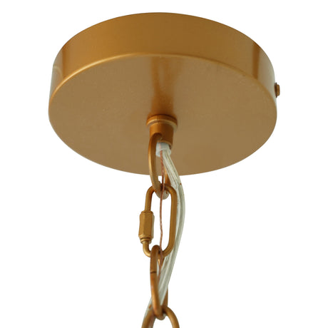 Garnet Pendant Lamp - Coarse Gold + Clear Glass from Ashcroft Furniture - Luna Furniture