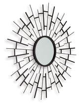 Garrenworth Black Accent Mirror from Ashley - Luna Furniture