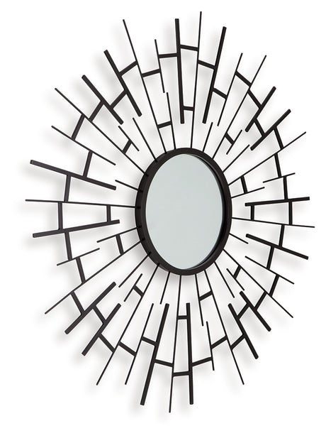 Garrenworth Black Accent Mirror from Ashley - Luna Furniture