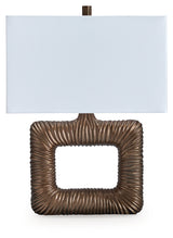 Garronby Antique Brass Finish Table Lamp from Ashley - Luna Furniture