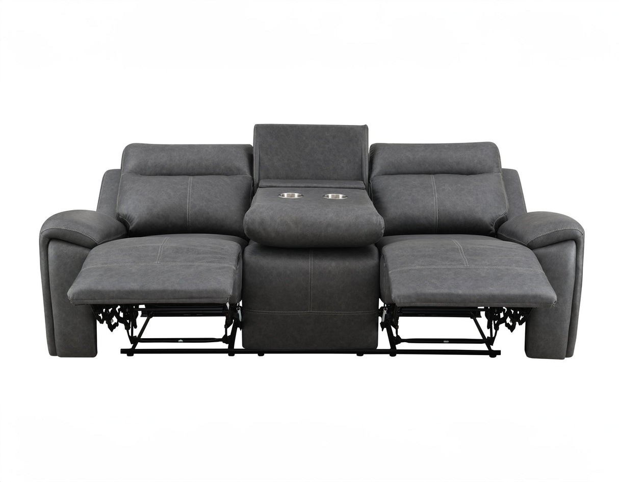Gaston Gray 3-Piece Reclining Living Room Set from Steve Silver - Luna Furniture