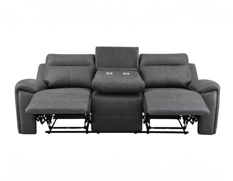 Gaston Gray 3-Piece Reclining Living Room Set from Steve Silver - Luna Furniture