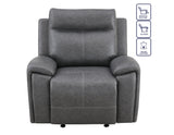 Gaston Gray Manual Glider Recliner from Steve Silver - Luna Furniture