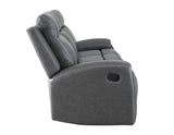 Gaston Gray Reclining Sofa with Drop-Down Console from Steve Silver - Luna Furniture
